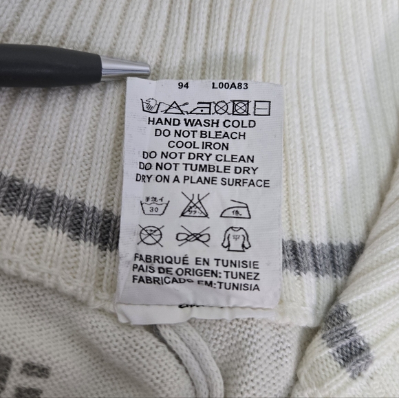 ENERGIE Men's Cream Cotton Zip-Up Sweater, Size XXL* (L/XL) ~ NWT - Picture 12 of 13